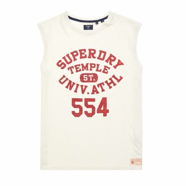 Ανδρική Μπλούζα Αμάνικη SUPERDRY M6010647A Λευκό - Image 3