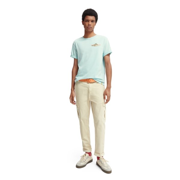 Ανδρική Μπλούζα SCOTCH & SODA 166652 GRAPHIC CREWNECK Πράσινο - Image 2