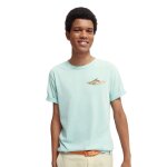 Ανδρική Μπλούζα SCOTCH & SODA 166652 GRAPHIC CREWNECK Πράσινο