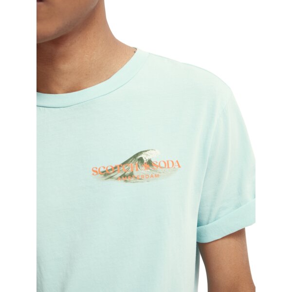 Ανδρική Μπλούζα SCOTCH & SODA 166652 GRAPHIC CREWNECK Πράσινο - Image 5