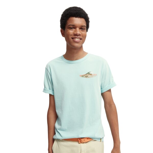 Scotch-&-Sod_SS22_0514_166652 Ανδρική Μπλούζα SCOTCH & SODA 166652 GRAPHIC CREWNECK Πράσινο - Image 1