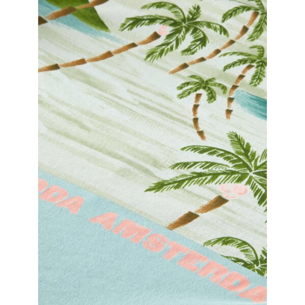 Ανδρική Μπλούζα SCOTCH & SODA 166652 GRAPHIC CREWNECK Πράσινο - Image 8