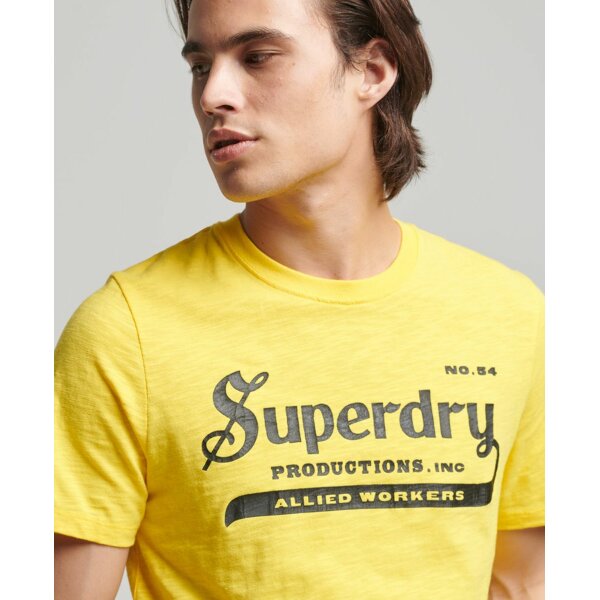 m1011329a_7ak2 Ανδρική Μπλούζα SUPERDRY M1011329A Κίτρινο - Image 2