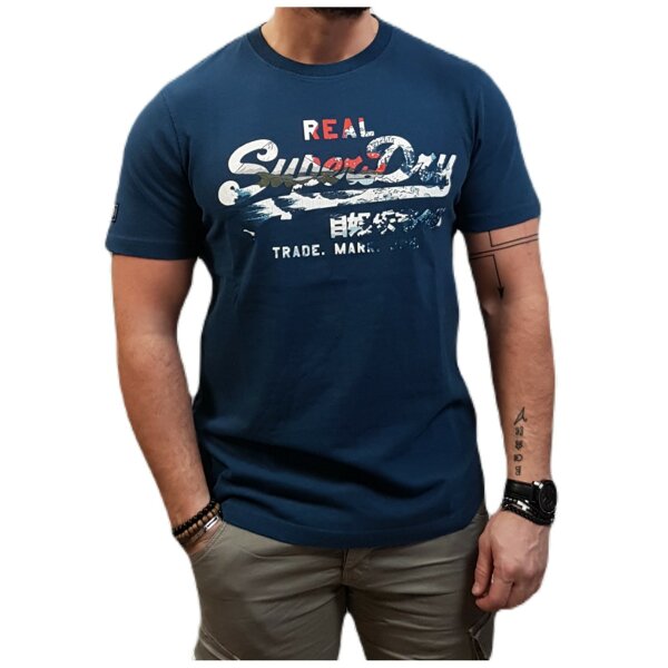 Ανδρική Μπλούζα SUPERDRY M1011321A Μπλέ - Image 1