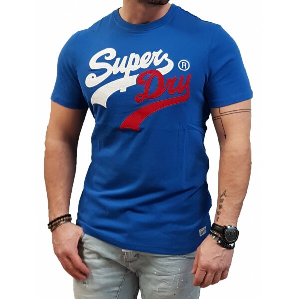 Ανδρική Μπλούζα SUPERDRY M1011322A Μπλέ - Image 4