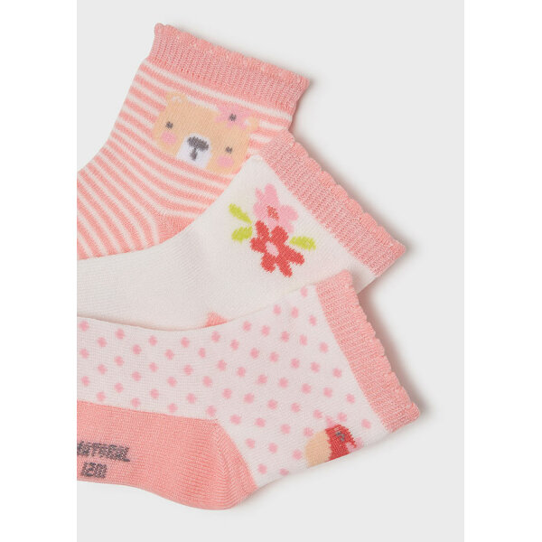 Σετ 3 καλτσάκια baby κορίτσι 22-10177-056 - Image 2