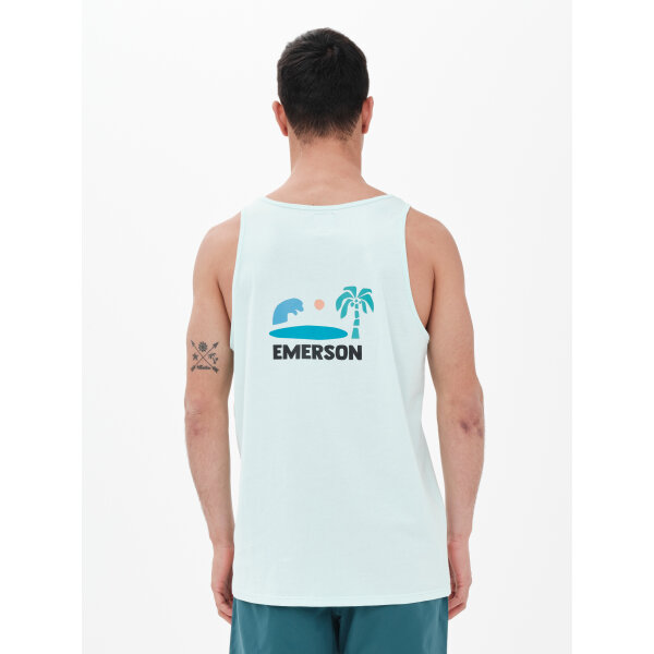 Ανδρική Μπλούζα Αμάνικη  EMERSON 221.EM37.41 Πράσινο Ανοιχτο - Image 3
