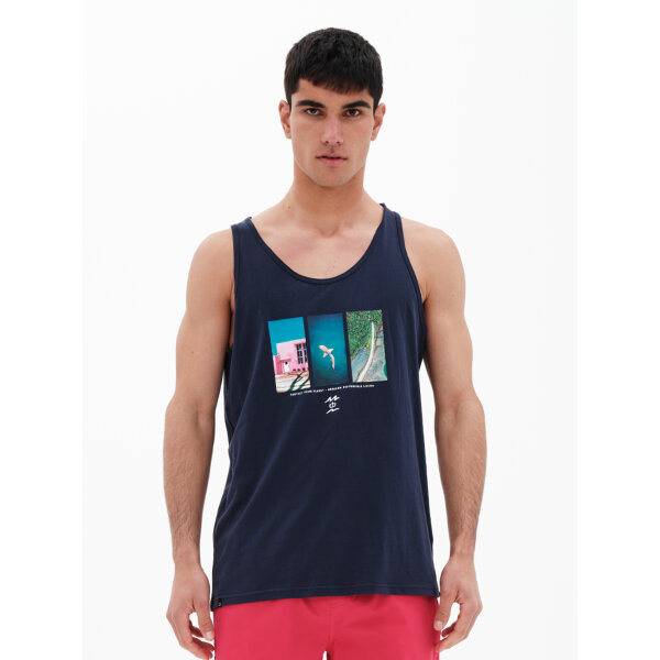 Ανδρική Μπλούζα Αμάνικη  EMERSON 221.EM37.63 Μπλέ - Image 1