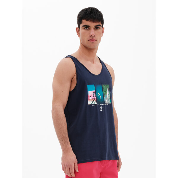 Ανδρική Μπλούζα Αμάνικη  EMERSON 221.EM37.63 Μπλέ - Image 2