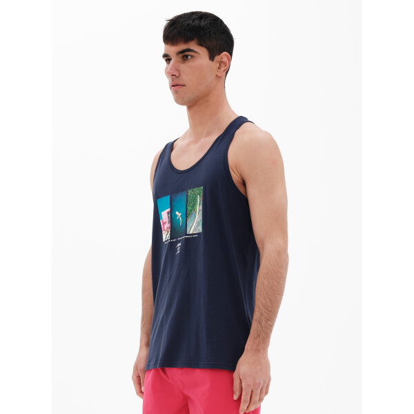 Ανδρική Μπλούζα Αμάνικη  EMERSON 221.EM37.63 Μπλέ - Image 8