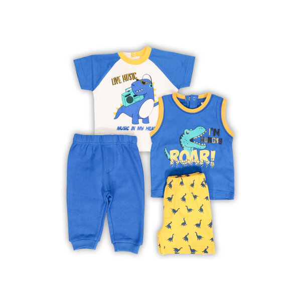 8836 Σετ με δύο μπλούζες παντελόνι και βερμούδα NEW COLLEGE 33-8836 - Image 1