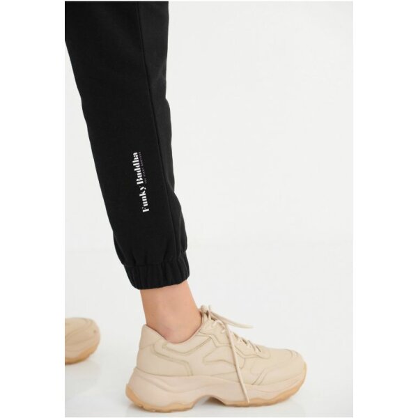 Παντελόνι φόρμας με κεντητό logo Μαύρο FBL005-100-02 - Image 5