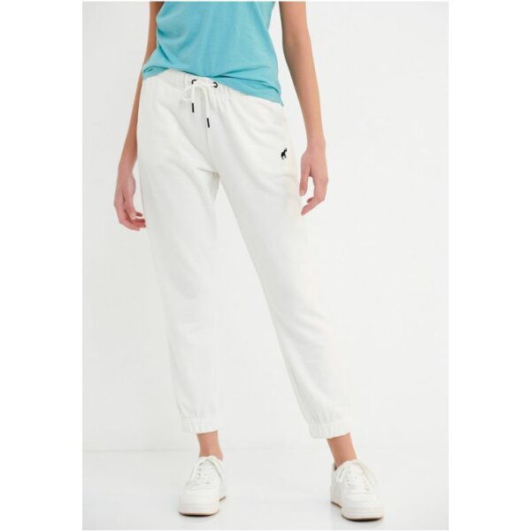 Παντελόνι φόρμας με κεντητό logo ΛΕΥΚΟ FBL005-100-02 - Image 1