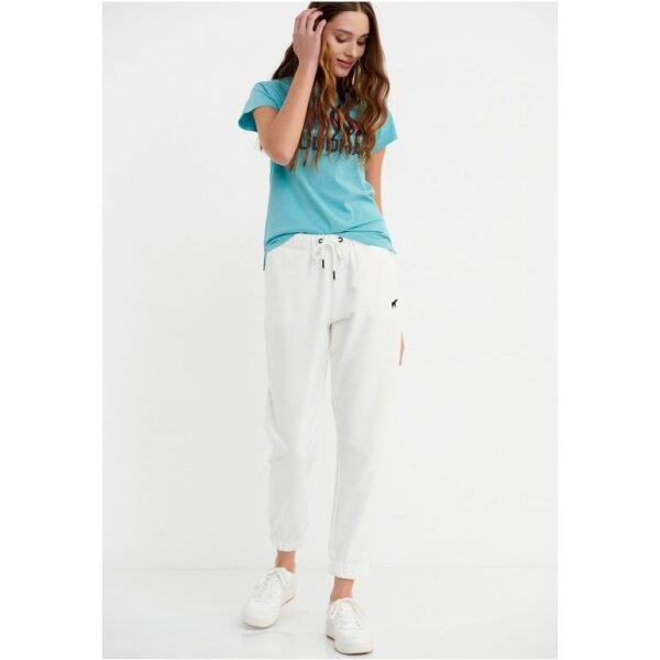 Παντελόνι φόρμας με κεντητό logo ΛΕΥΚΟ FBL005-100-02 - Image 2