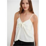 Τοπ με τιράντες και δέσιμο μπροστά Λευκό FBL005-105-17