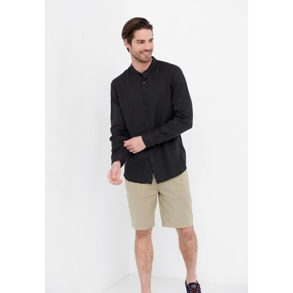 Ανδρικό Πουκάμισο Lino MAO FUNKY BUDDHA FBM005-017-05 Μαύρο - Image 2