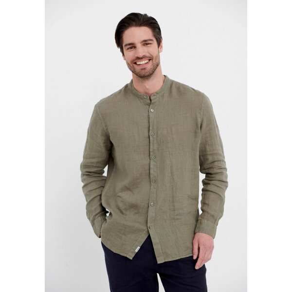 Ανδρικό Πουκάμισο Lino MAO FUNKY BUDDHA FBM005-017-05 Χακί - Image 1