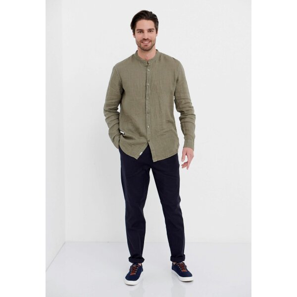 Ανδρικό Πουκάμισο Lino MAO FUNKY BUDDHA FBM005-017-05 Χακί - Image 3