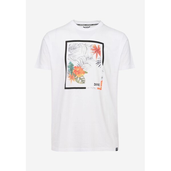 Ανδρική Μπλούζα FUNKY BUDDHA FBM005-045-04 Λευκό - Image 1