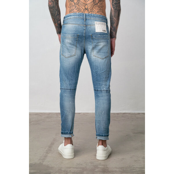 FIESOLLE 5 BACK Ανδρικό Παντελόνι Τζιν COSI FIESOLE 5 Μπλέ Ξεβαμμενο - Image 3