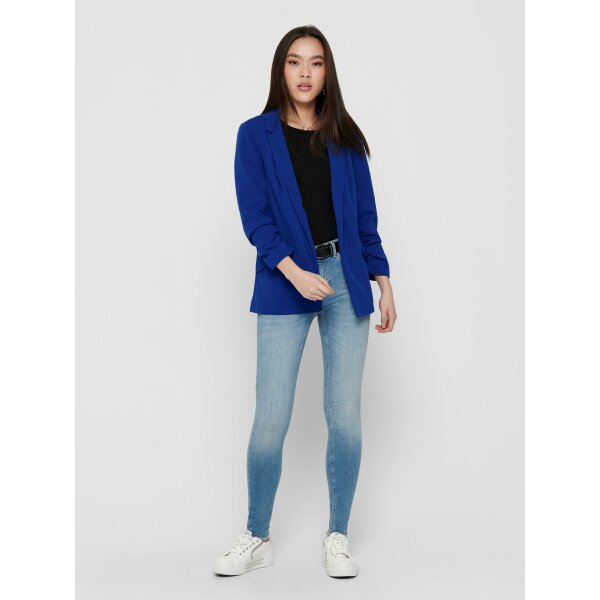 ONLY_SpringSummer2019_3299041_15166743 (2) Γυναικείο Μακρύ Σακάκι με σούρα Μπλέ ONLY 15166743 - Image 3