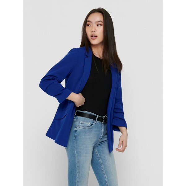 ONLY_SpringSummer2019_3299041_15166743 (4) Γυναικείο Μακρύ Σακάκι με σούρα Μπλέ ONLY 15166743 - Image 5