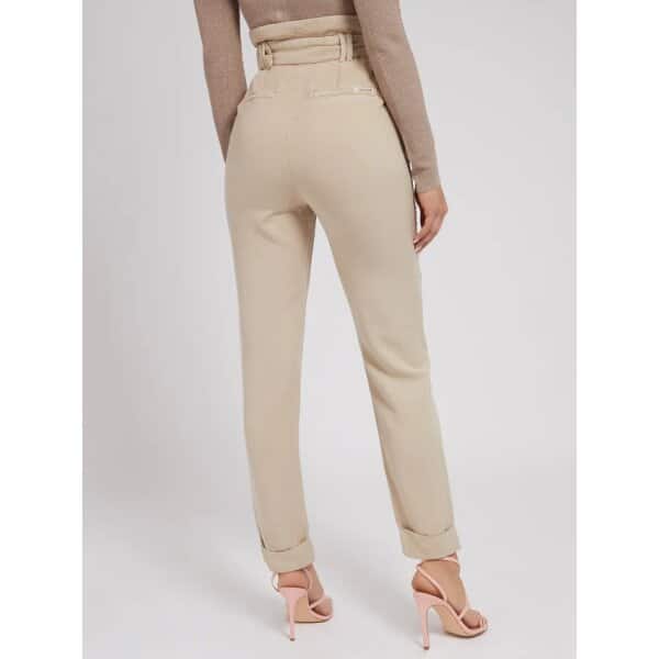 W2GB24WDP85-G1M5-ALT2 Παντελόνι με ζώνη Chino Μπέζ GUESS - Image 2