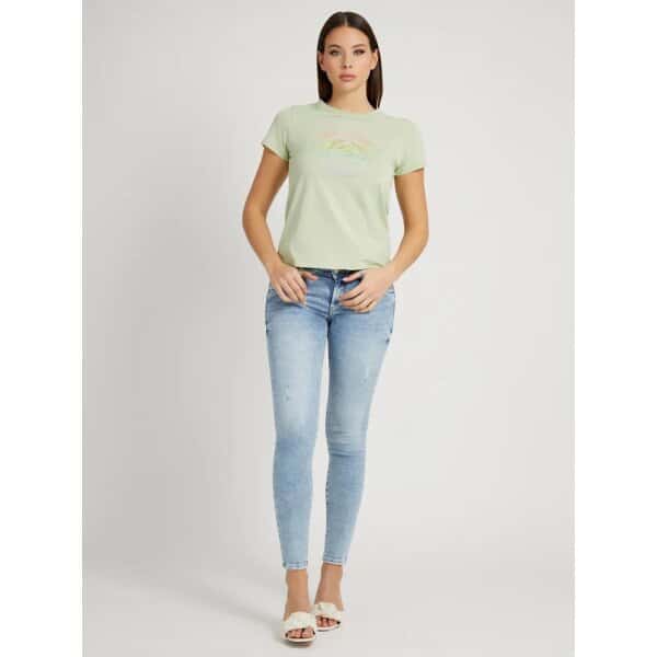 Γυναικεία Μπλούζα Μέντα  με κεντημένο logo GUESS  W2GI26K9RM1-A80B - Image 2