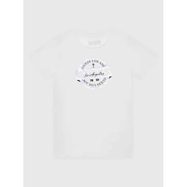 guess-t-shirt-j2gi10-k6yw1-leuko-regular-fit (1) Μπλούζα για Κορίτσι με LOGO μπροστά GUESS ΛΕΥΚΟ J2GI10K6YW1-G011 - Image 1