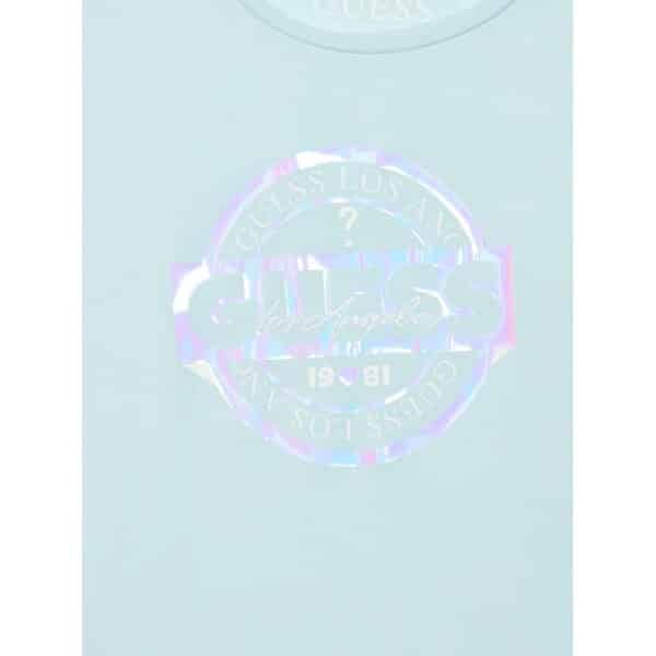guess-t-shirt-j2gi10-k6yw1-mple-regular-fit (2) Μπλούζα για Κορίτσι με LOGO μπροστά GUESS ΜΕΝΤΑ J2GI10K6YW1-A70J - Image 3