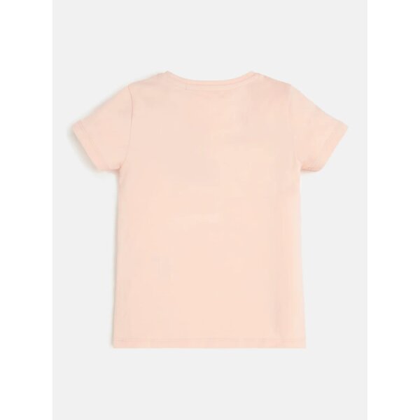 t-shirts-guess-t-shirt-peach-creme-98-k2gi21k6yw1-g6l1_2 Μπλούζα για Κορίτσι με τριγωνικό logo ΣΟΜΩΝ GUESS J2GI17K6YW1-G6L1 - Image 2