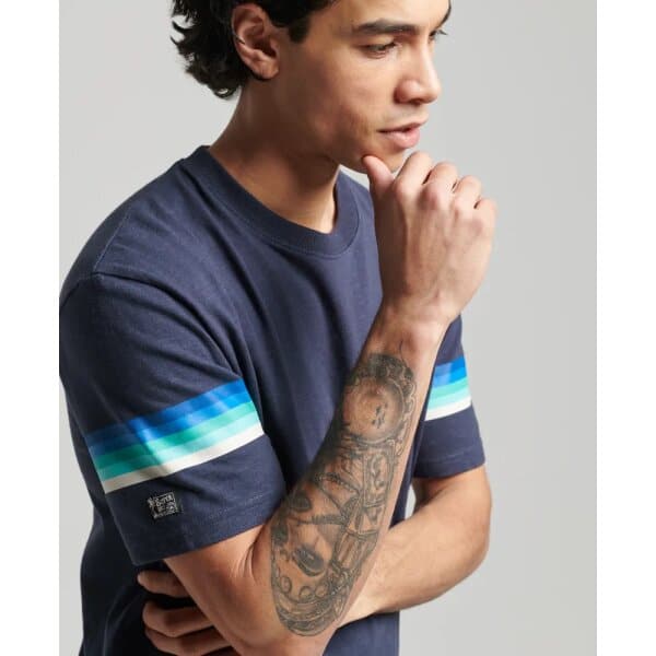 200004531 Ανδρική Μπλούζα SUPERDRY M1011383A Μπλέ - Image 4