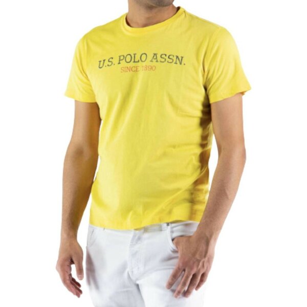 Ανδρική Μπλούζα U.S.POLO ASSN 154-61503-49351 Κίτρινο - Image 3