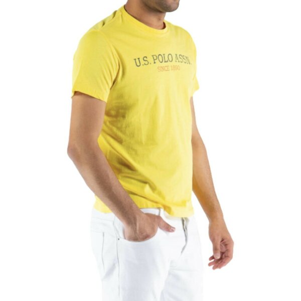 Ανδρική Μπλούζα U.S.POLO ASSN 154-61503-49351 Κίτρινο - Image 4