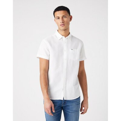 Ανδρικό Πουκάμισο WRANGLER W5J1LOXW1 Λευκό