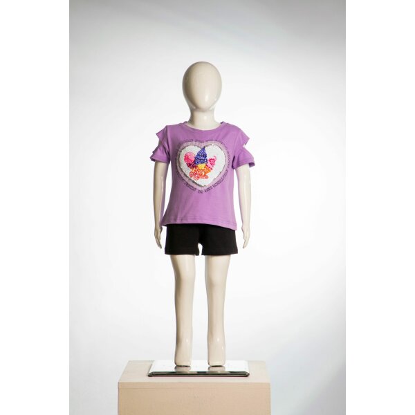 221301042_01 Σέτ Shorts Κορίτσι Μώβ ICE CREAM JOYCE 13754 - Image 1