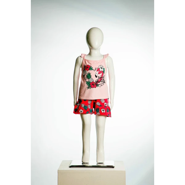 221301045_01 Παιδικό Σετ-Σύνολο Joyce 13757 Ροζ Κορίτσι - Image 1