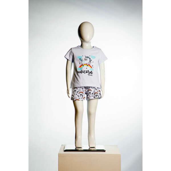 222301006_01 Πιτζάμα Joyce 13673 Λευκό Unicorn Κορίτσι - Image 1