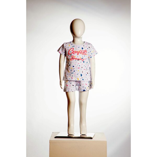 222301007_03 Πιτζάμα Joyce 13674 Λευκό Κορίτσι - Image 1