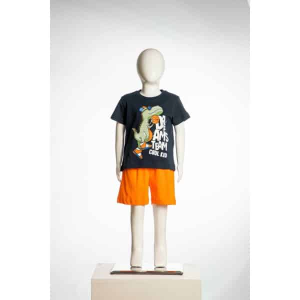 Πιτζάμα  Αγόρι Joyce 13684 Μπλέ Δεινόσαυρος - Image 1