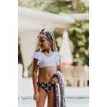 ΜΑΓΙΟ ΜΠΙΚΙΝΙ ΑΣΠΡΟ ΜΑΥΡΟ FLORAL ΜΕ ΒΟΛΑΝ CL22045 CHRISTINA LAGOPOULOU - Image 2