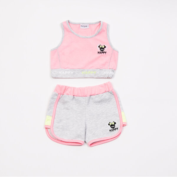 Σετ Shorts Κορίτσι Μπουστάκι Ρόζ HappyTrax 41238 - Image 1