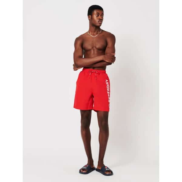 5095188 Ανδρικό Μαγιό Βερμούδα SUPERDRY M3010187A Κόκκινο - Image 4