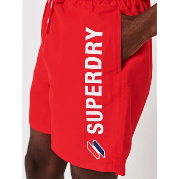 5095189 Ανδρικό Μαγιό Βερμούδα SUPERDRY M3010187A Κόκκινο - Image 5