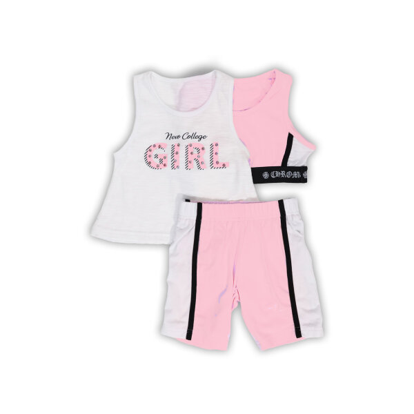 8334 Σετ με διπλή μπλούζα και ποδηλατικό σόρτς  NEW COLLEGE 33-8334 - Image 1