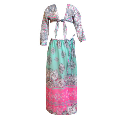 ΣΕΤ ΤΟΠ ΚΑΙ ΦΟΥΣΤΑ ΠΑΡΕΟ ΜΕΝΤΑ ΦΟΥΞΙΑ ETHNIC CHRISTINA LAGOPOULOU