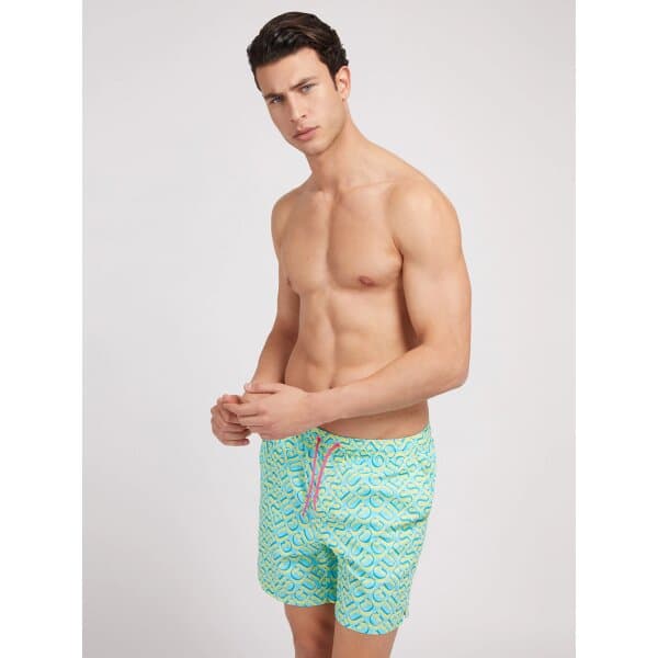 F2GT02TEL60-P20K Ανδρικό Μαγιό GUESS F2GT02TEL60  Κίτρινο - Image 2