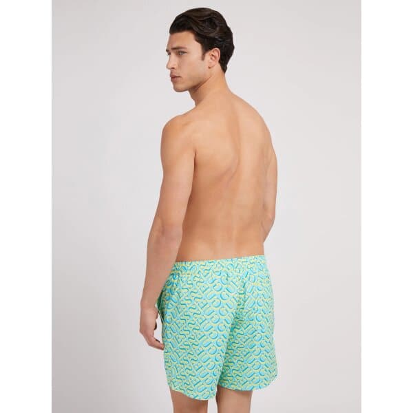 F2GT02TEL60-P20K-ALT1 Ανδρικό Μαγιό GUESS F2GT02TEL60  Κίτρινο - Image 3