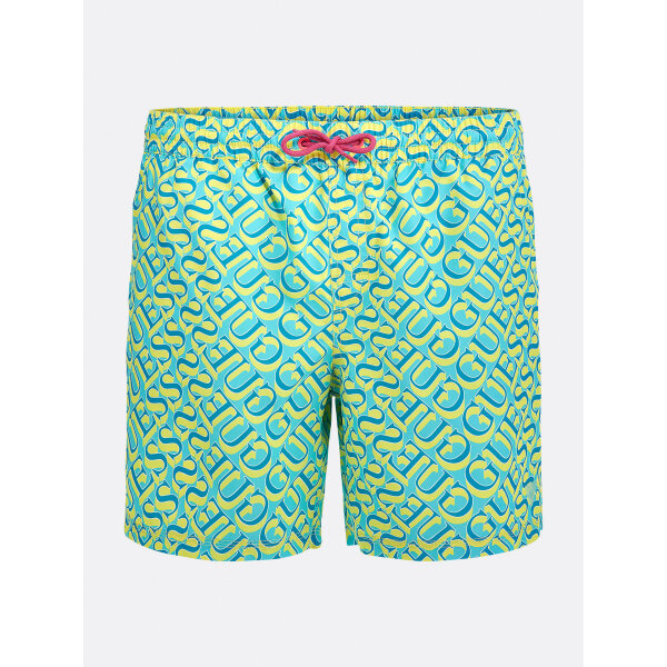 F2GT02TEL60-P20K-ALTGHOST Ανδρικό Μαγιό GUESS F2GT02TEL60  Κίτρινο - Image 1