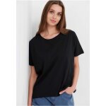 Oversized μονόχρωμο t-shirt Μαύρο FBL005-105-04